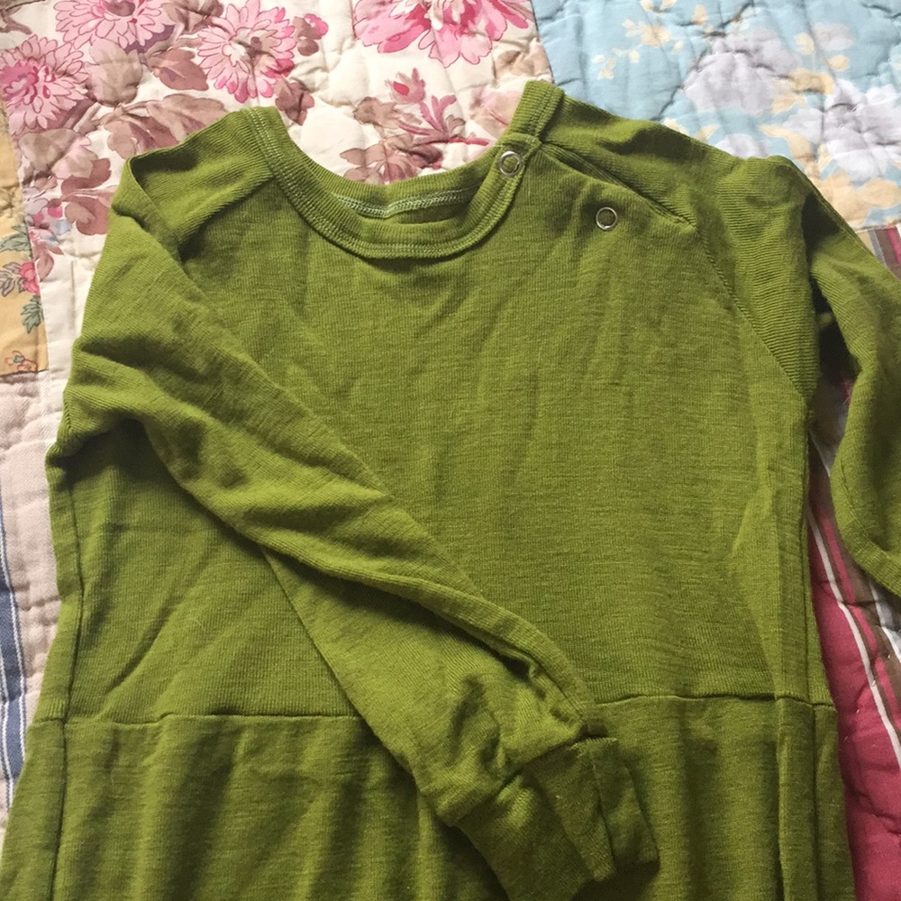 Merino wool baby night gown